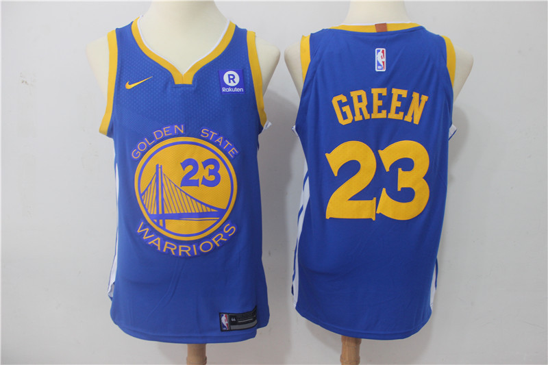 Men Golden State Warriors #23 Green Blue Game Nike NBA Jerseys->->NBA Jersey
